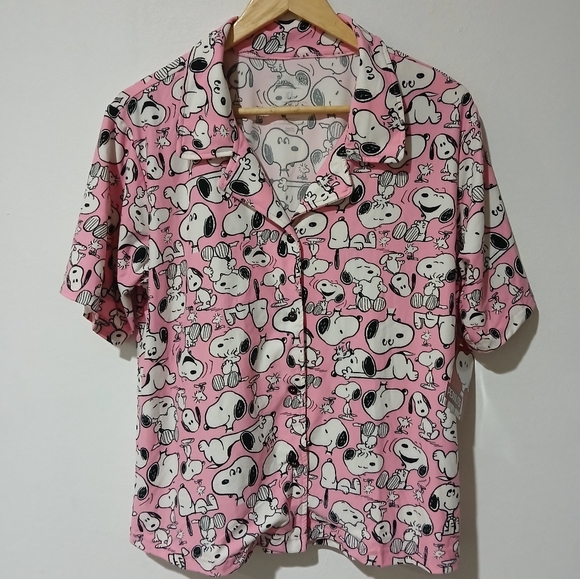 Peanuts Snoopy Women’s Pink Pajama Set Size: XL (NEW) - Picture 2 of 10